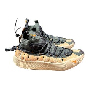 Nike ISPA Sense Flyknit Sneaker Mineral Slate Magma Orange Men 7.5 Women 9 NEW